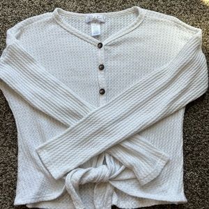 White longsleeve button down